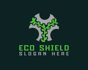 Eco Gear Leaf logo design