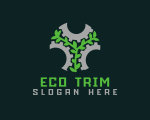 Eco Gear Leaf logo design