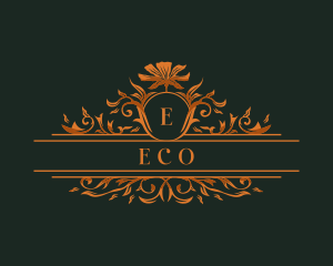 Luxury - Floral Wreath Botanical logo design