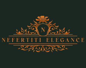 Floral Wreath Botanical logo design