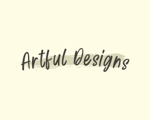 Handwritten Art Brush logo design