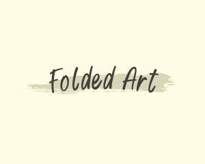 Handwritten Art Brush logo design