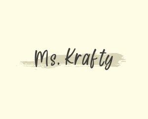 Art - Handwritten Art Brush logo design