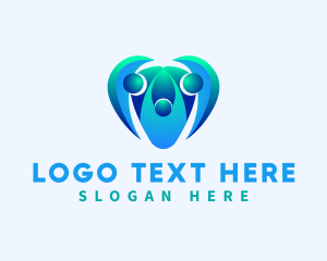 Health - Heart Family Support logo design