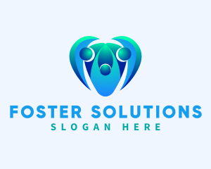 Heart Family Support logo design