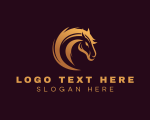 Fast - Equestrian Horse Race logo design
