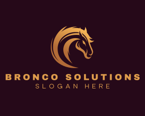 Bronco - Equestrian Horse Race logo design