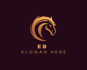 Running - Equestrian Horse Race logo design