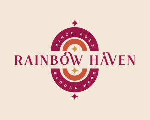 Bohemian Rainbow Craft logo design