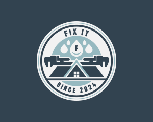 Wrench Fix Plumbing logo design