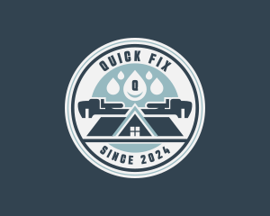 Wrench Fix Plumbing logo design