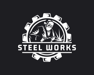 Mechanic Ironwork Welding logo design