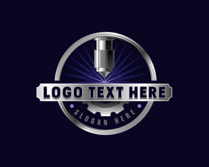 Machinist - Laser Engraving Machinery logo design