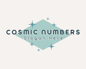 Retro Cosmic Sparkle logo design