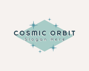 Retro Cosmic Sparkle logo design