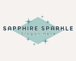 Retro Cosmic Sparkle logo design