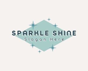 Retro Cosmic Sparkle logo design