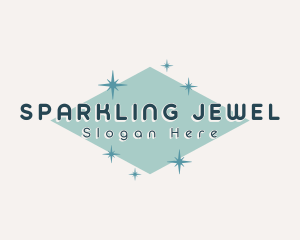 Retro Cosmic Sparkle logo design