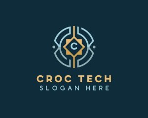 Cyber Tech Crypto logo design