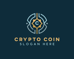 Cryptocurrency - Cyber Tech Cryptocurrency logo design