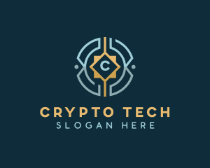 Cryptocurrency - Cyber Tech Cryptocurrency logo design