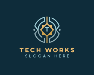 Cyber Tech Crypto logo design