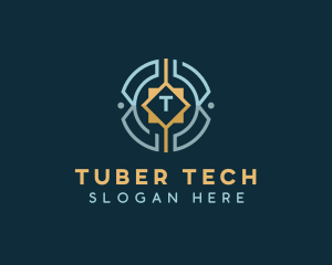 Cyber Tech Cryptocurrency logo design