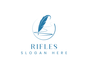 Feather Pen Writing Logo