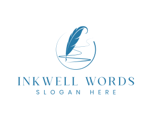 Writing - Feather Pen Writing logo design