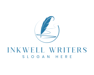 Writing - Feather Pen Writing logo design