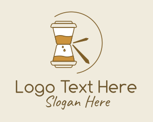 Timer - Coffee Cup Clock logo design