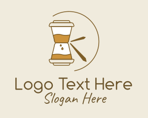 Coffee Cup - Coffee Cup Clock logo design