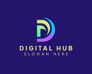 Generic Digital Letter D logo design