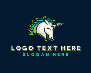 Unicorn - Unicorn Horse Gaming logo design