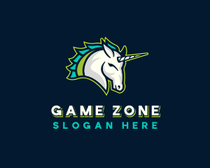 Unicorn Horse Gaming logo design