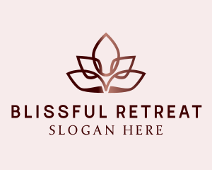 Luxe Yoga Flower Logo