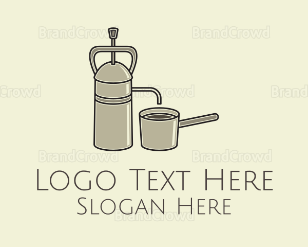 Steel French Press Logo