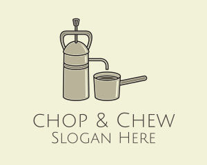 Steel French Press Logo