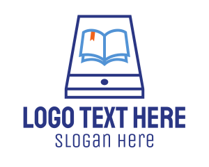 Bible - Blue Book Smartphone logo design