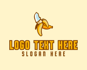 Naughty Condom Banana Logo