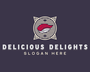 Sushi Dining Cuisine logo design