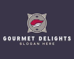 Sushi Dining Cuisine logo design