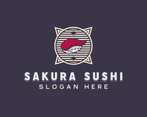 Sushi Dining Cuisine logo design