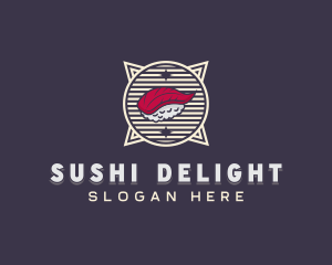 Sushi Dining Cuisine logo design