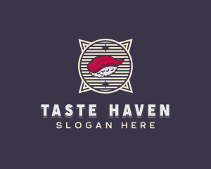 Sushi Dining Cuisine logo design