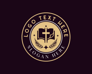 Badge - Holy Bible Cross Religion logo design