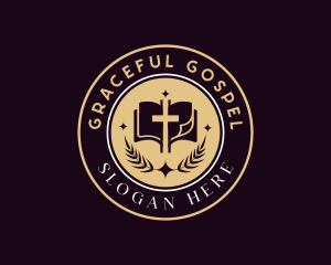 Gospel - Holy Bible Cross Religion logo design