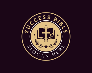 Bible - Holy Bible Cross Religion logo design