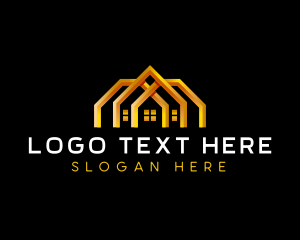 Rental - Roof Construction Builder logo design