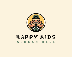 Kid Profanity Fuck logo design